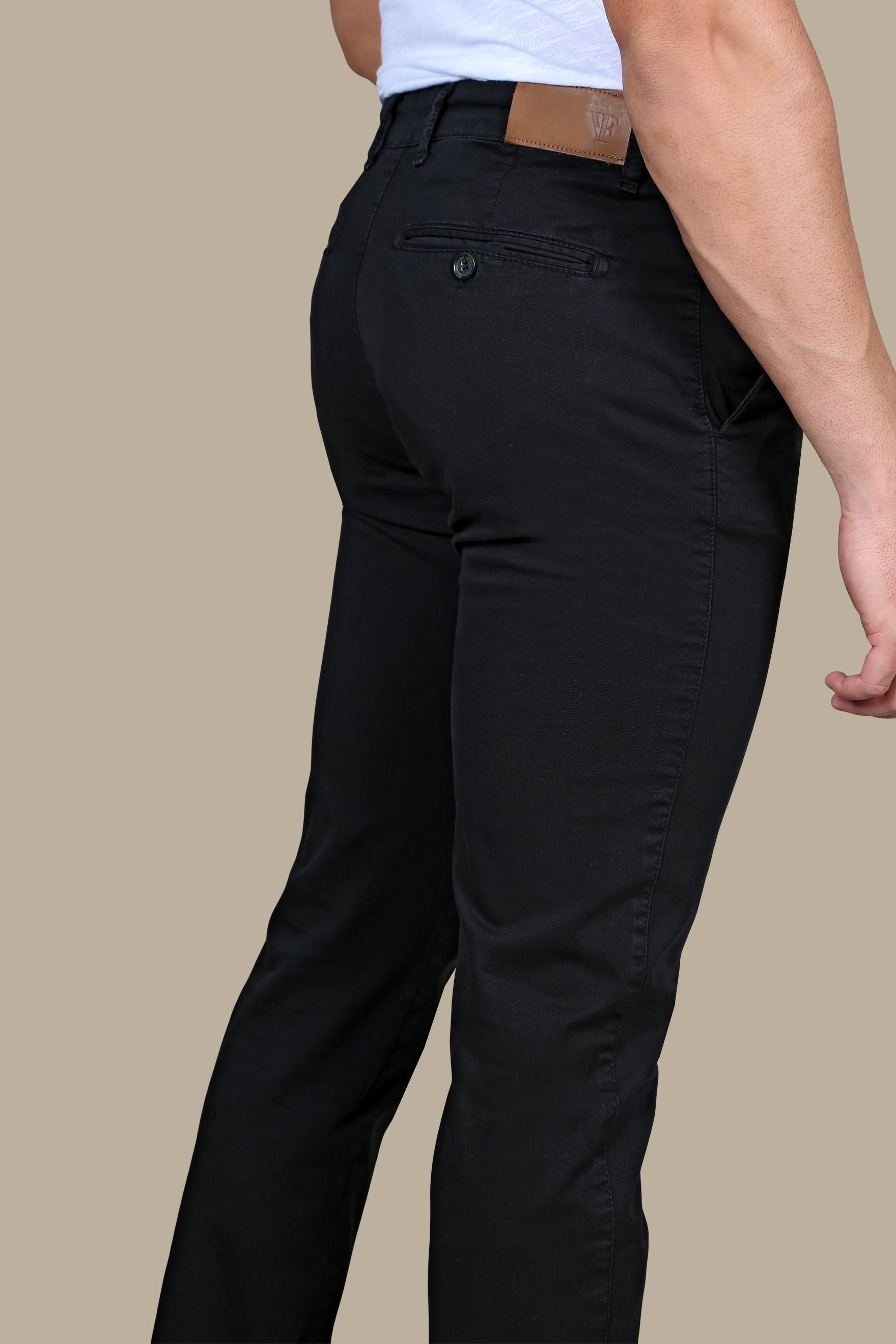 Black Slim Fit Chino Trouser