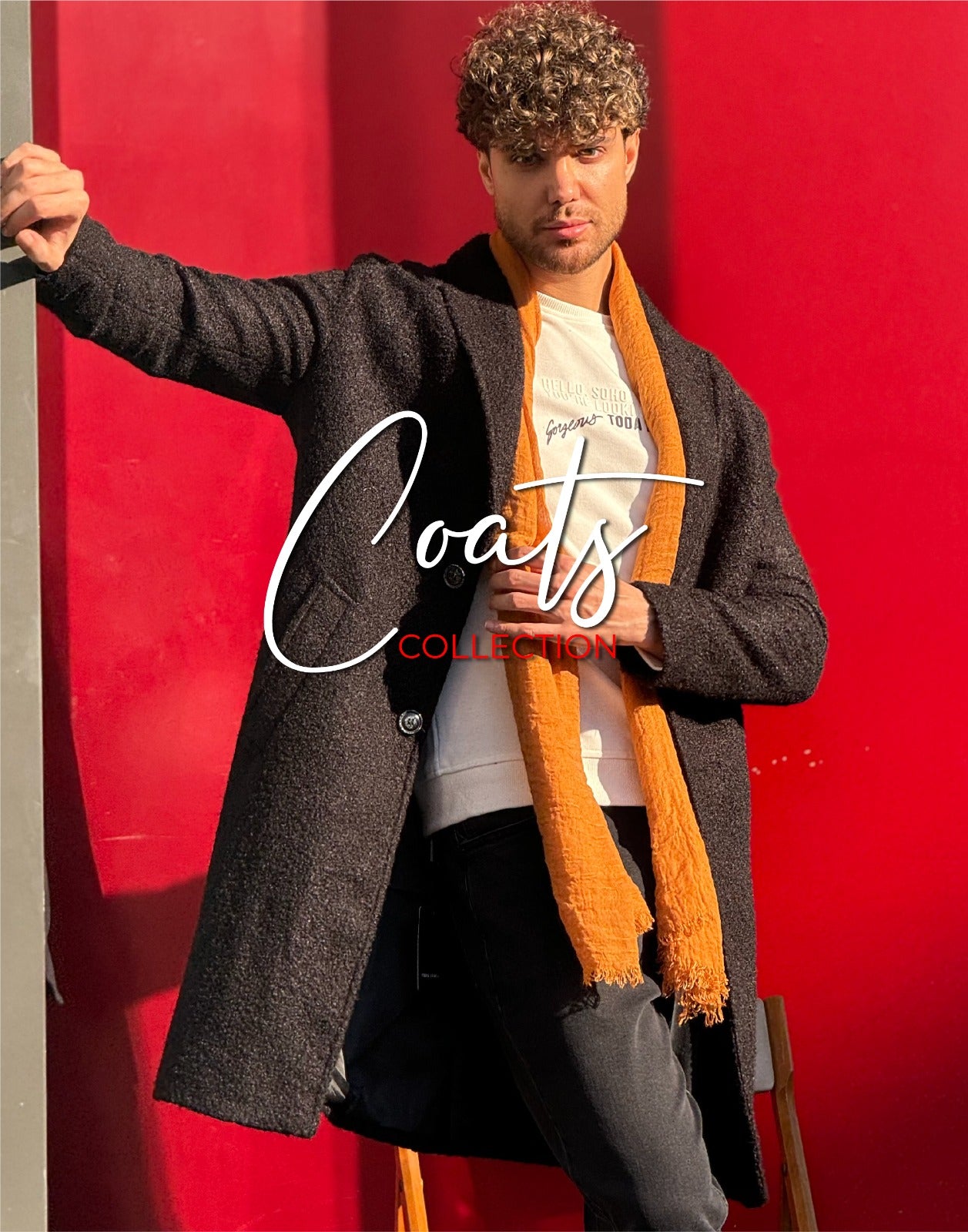 Black Oversized Wool Coat – Classic & Cozy