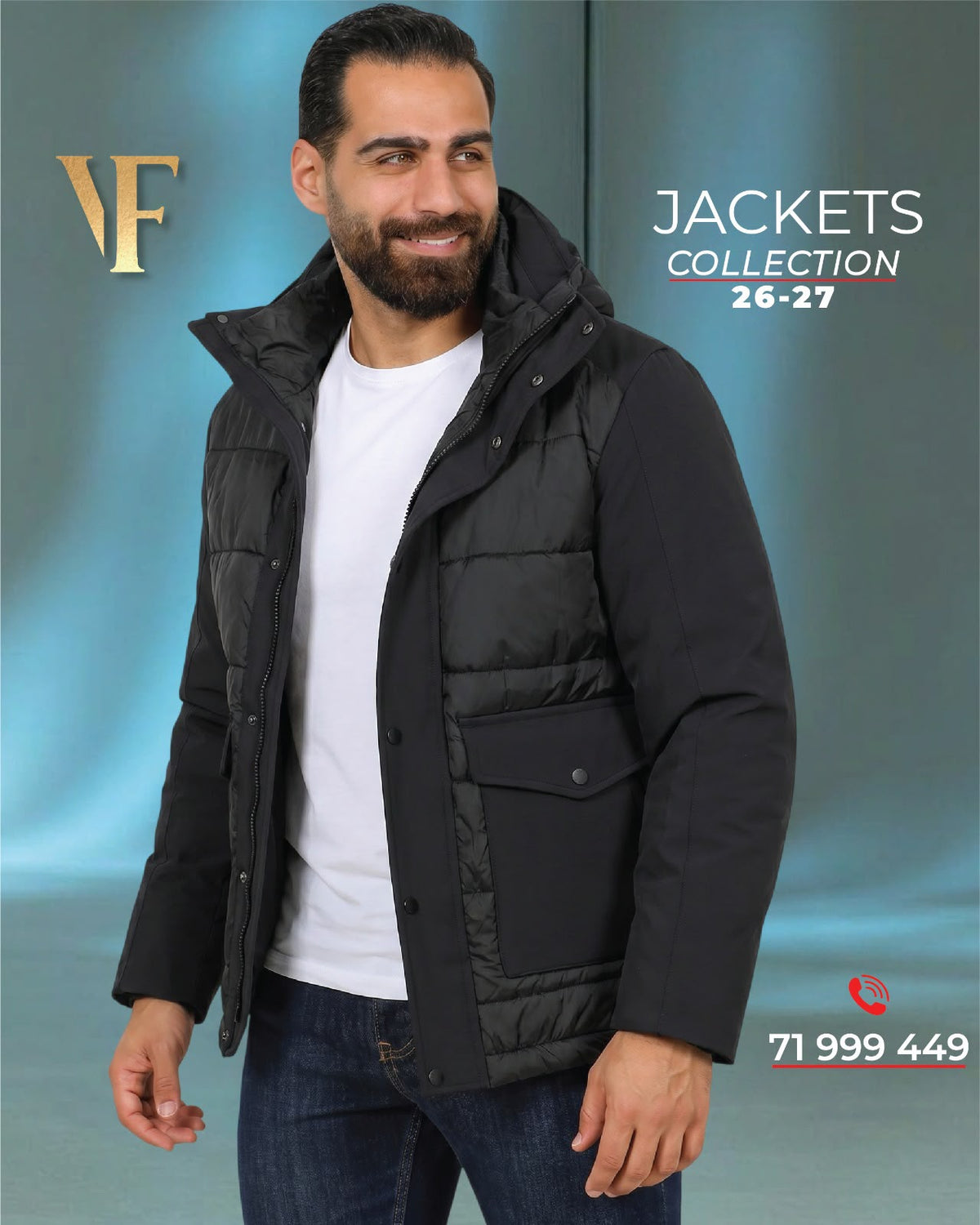 Black Windbreaker Jacket with Dual Oversized Pockets