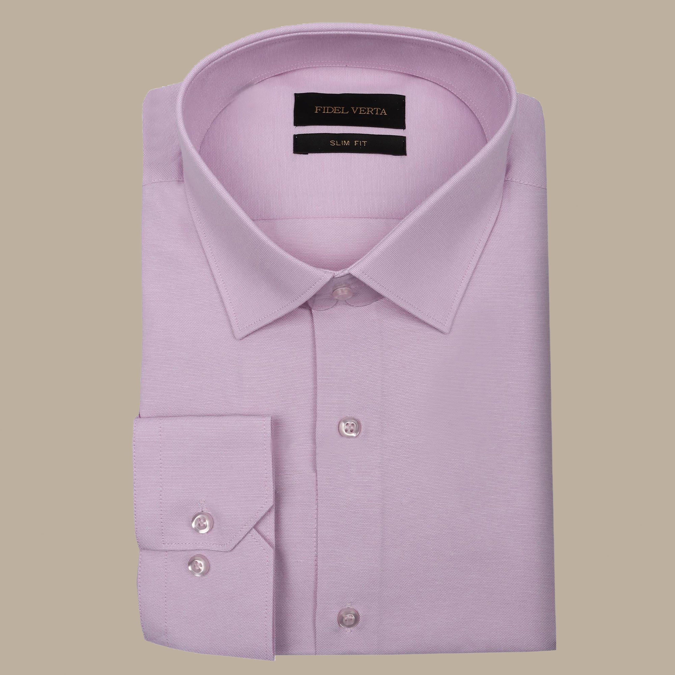 Modern Elegance: Pink Slim Chambray Shirt