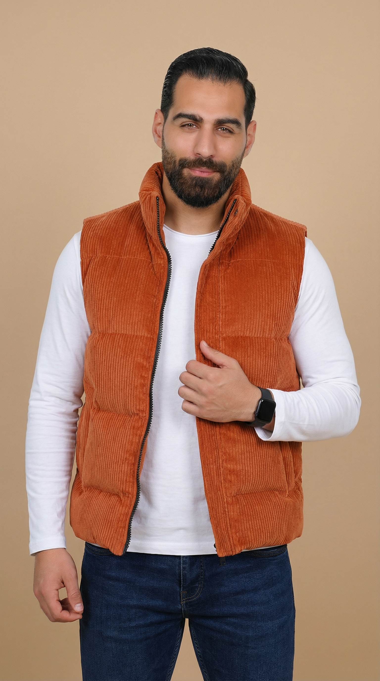 Brick Corduroy Vest