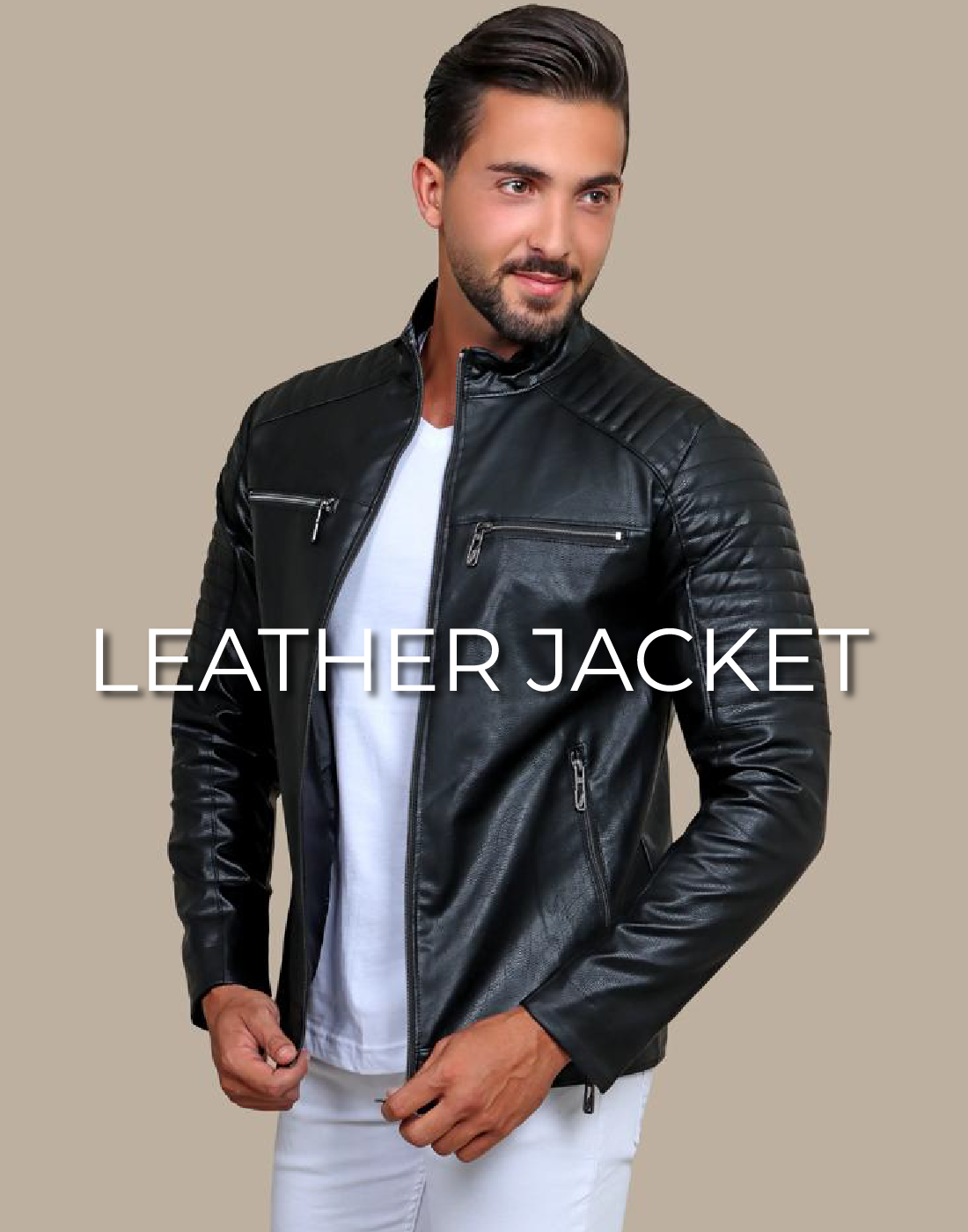 Men's Black Leather Biker Jacket, Black Crew-neck Sweater, Black Jeans, Black  Leather Chelsea Boots | Lookastic