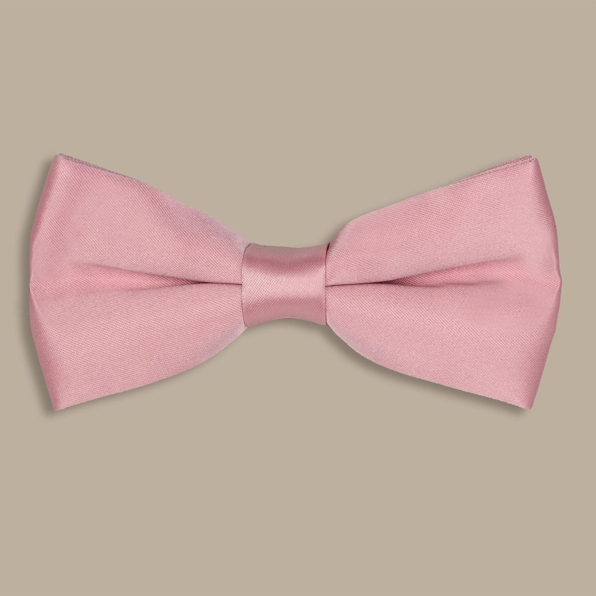 Rose Gold Satin Matte Bowtie