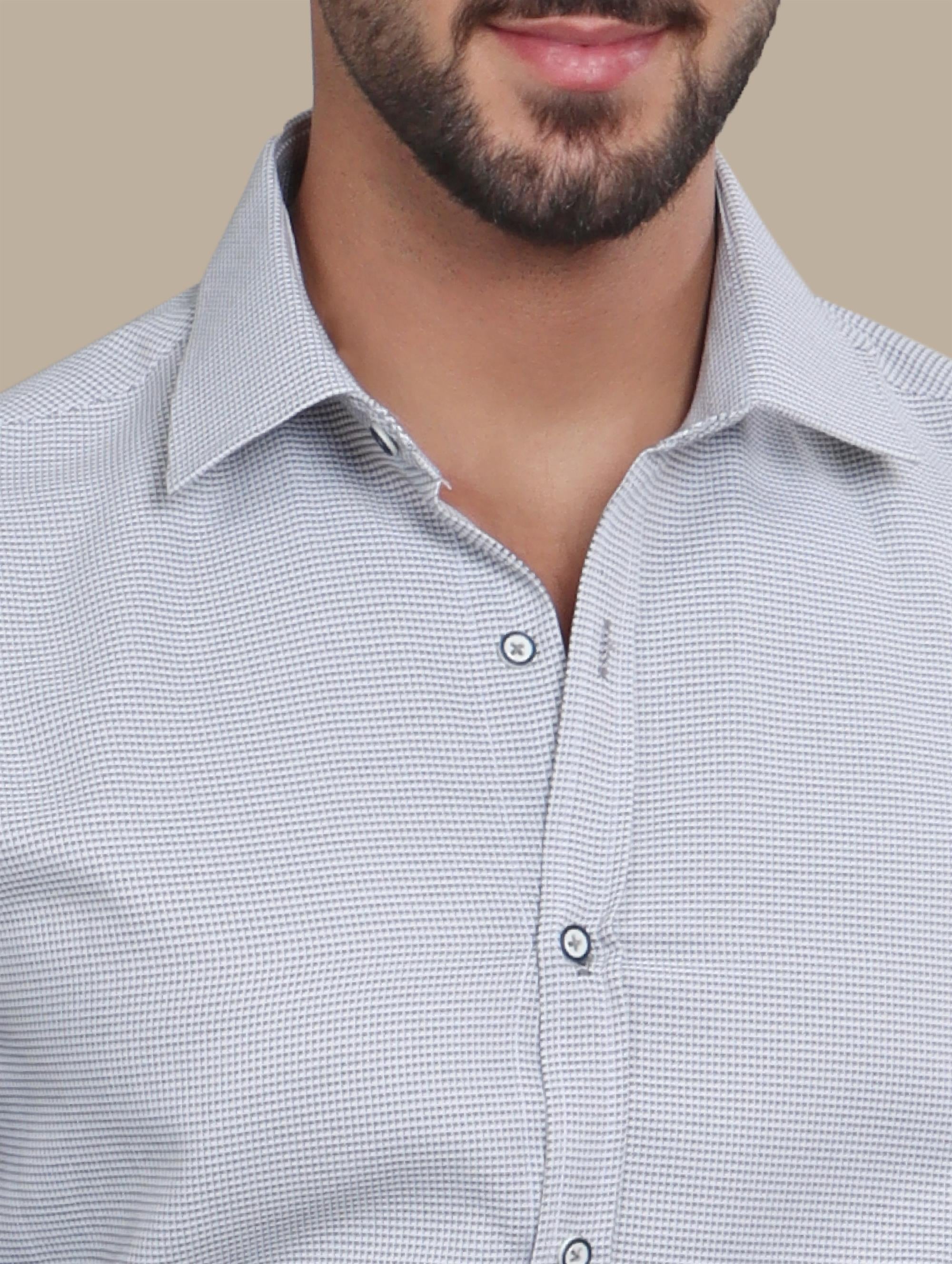 Shirt Square Pattern | Grey