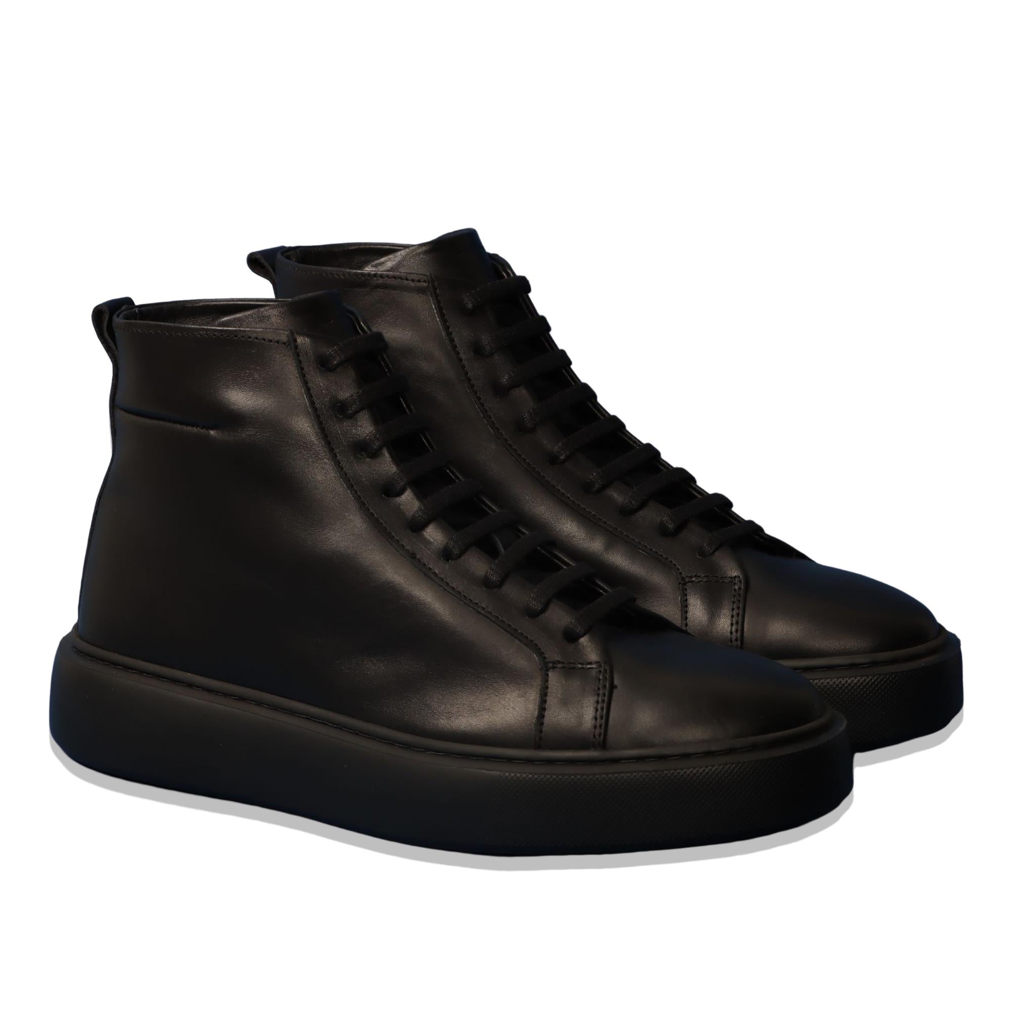 Black Half Boot Sneakers: Basic & Bold