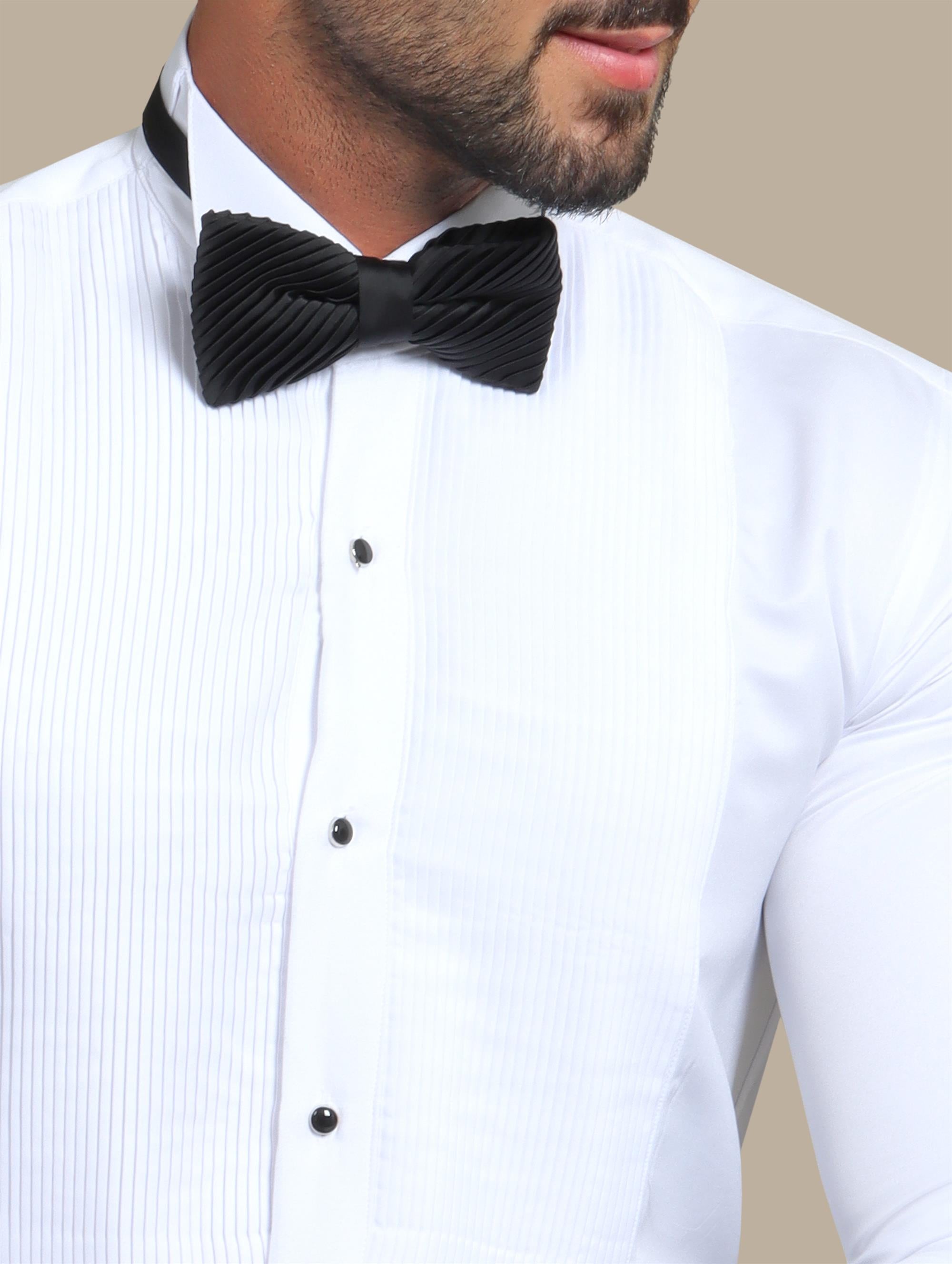 Shirt Pleated | White