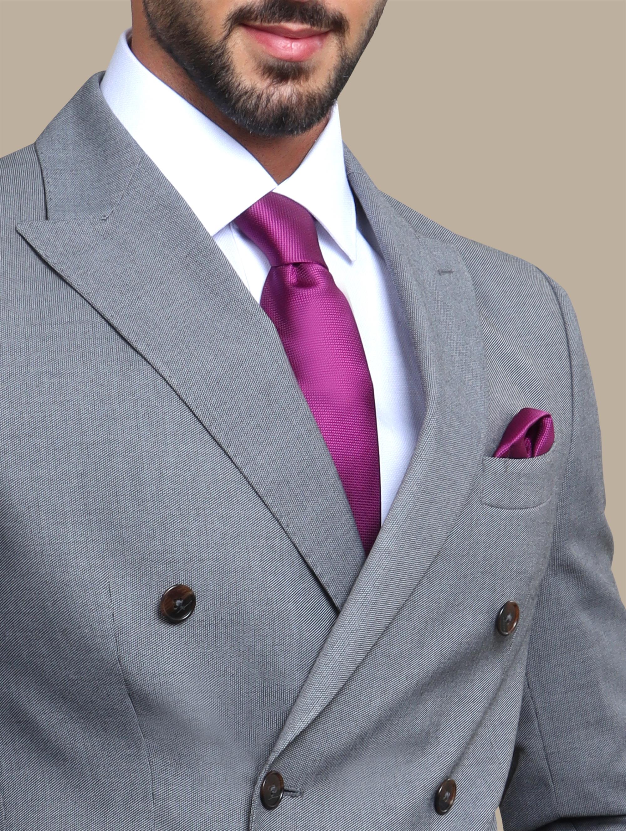 Suit Double Breasted Oxford | Grey