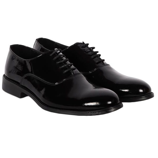 Black Tuxedo Shoes with Shinny Detail