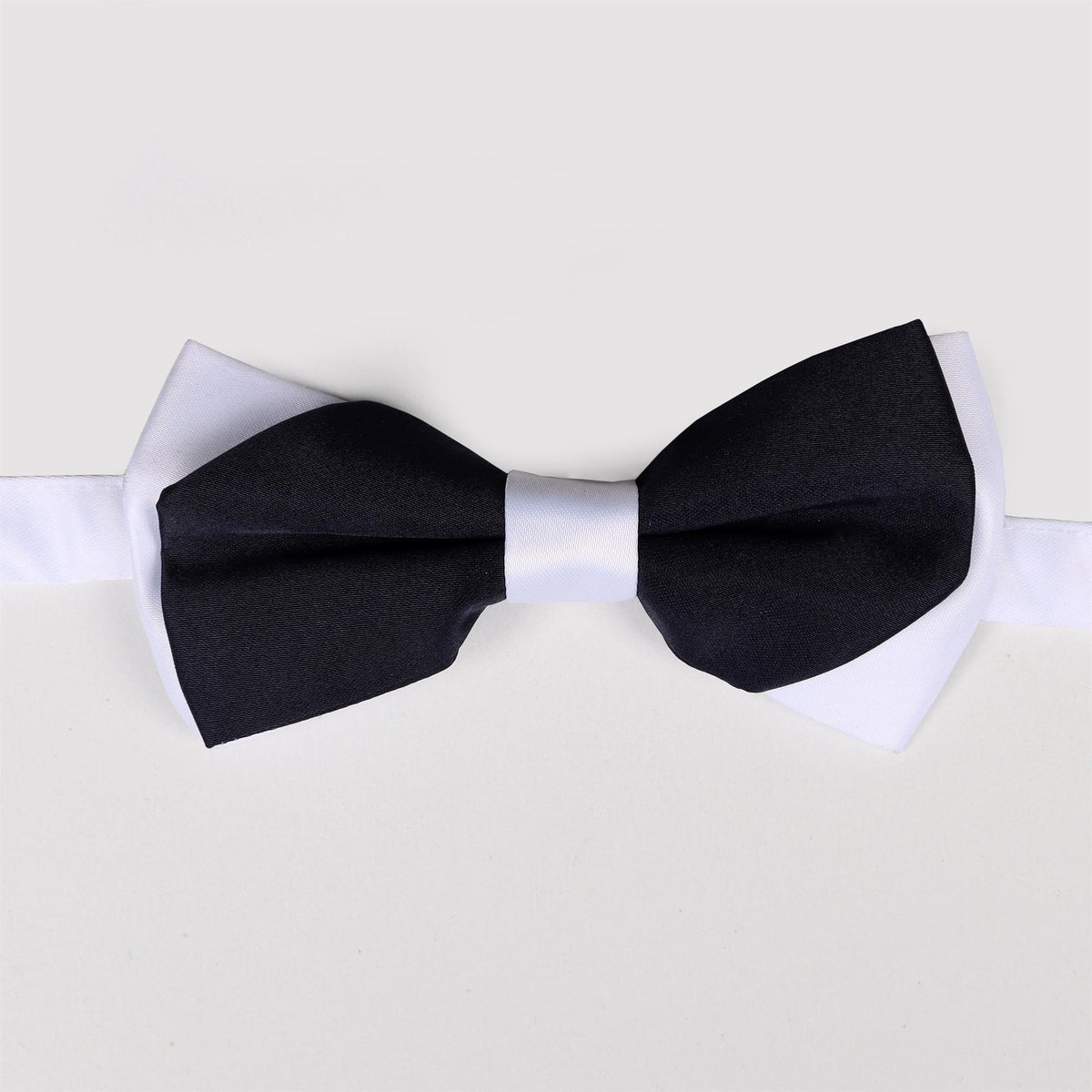 White Double Bowtie with Design