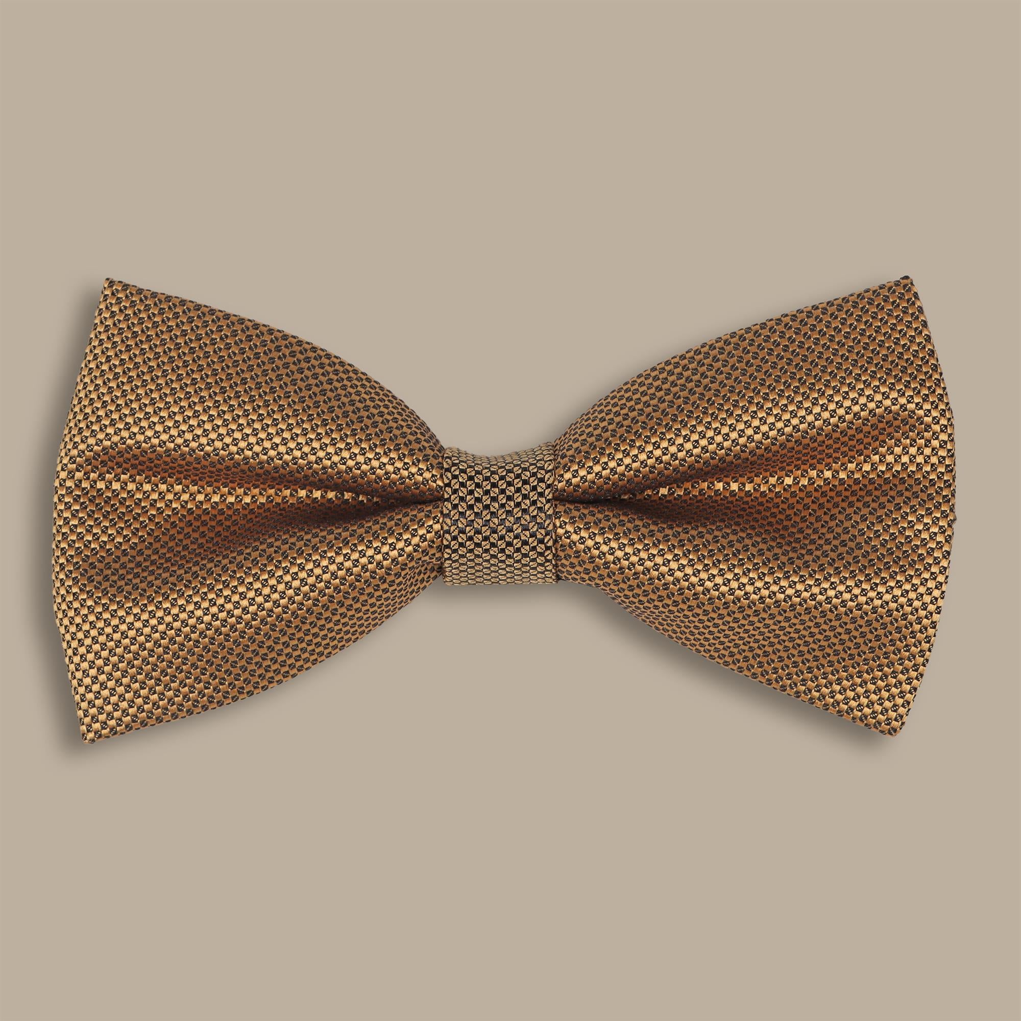 Gold Structured Bowtie