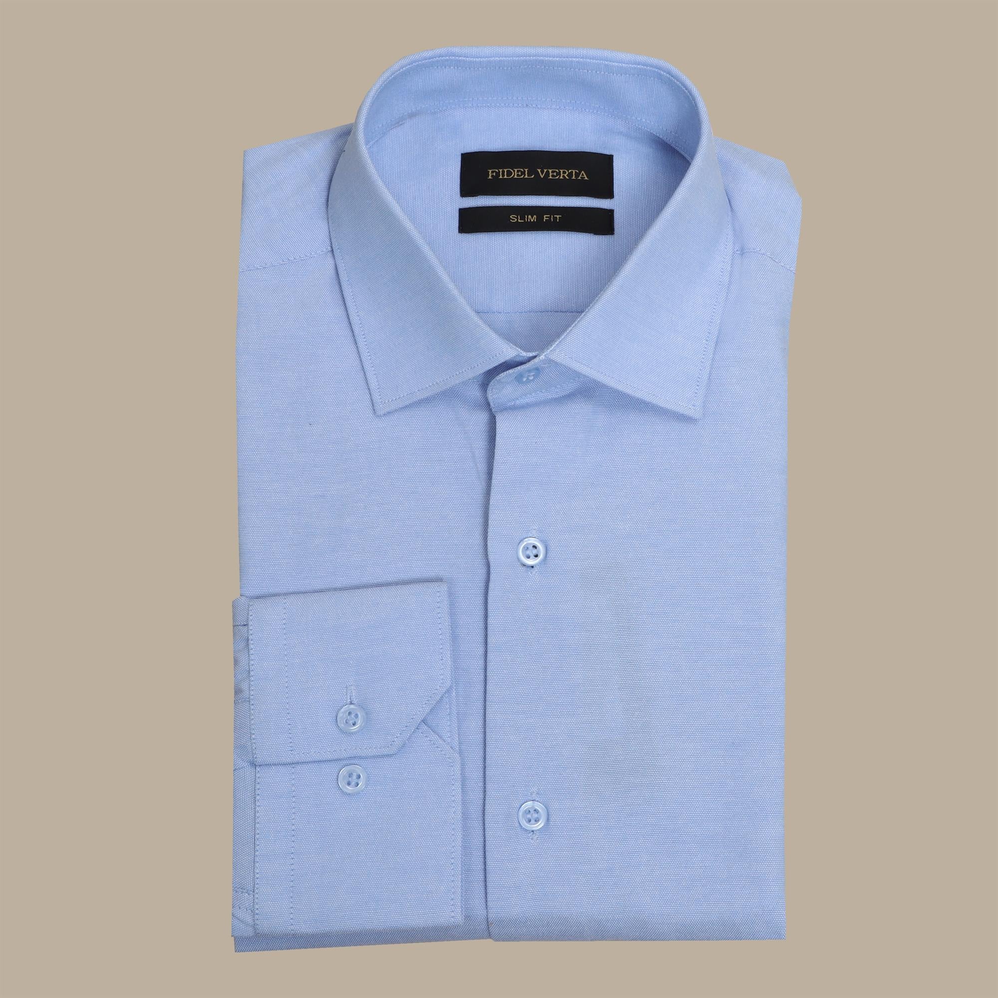 Shirt Chambray Slim Fit | Aqua