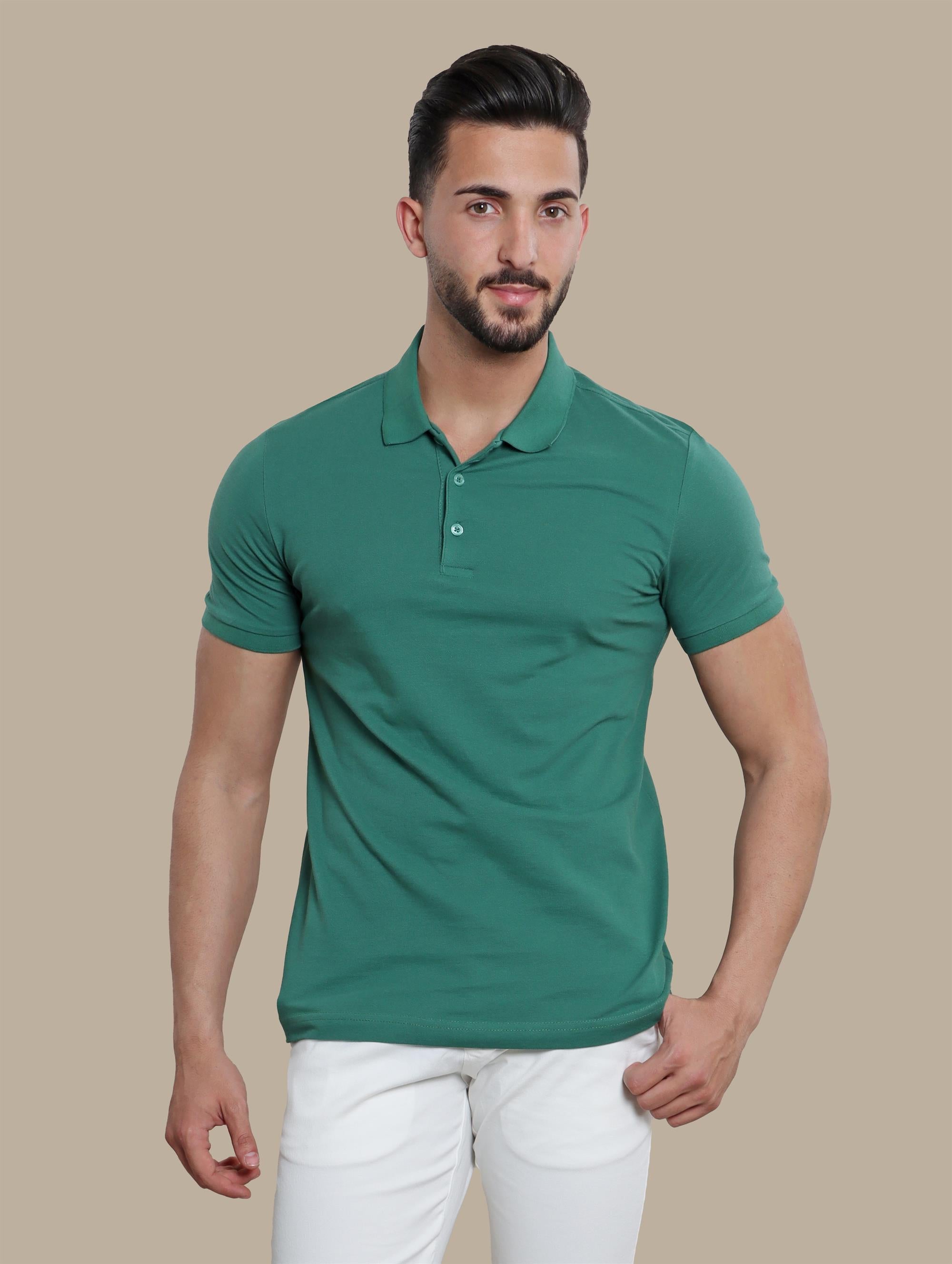 Dark Green Polo Piquet Short Sleeve