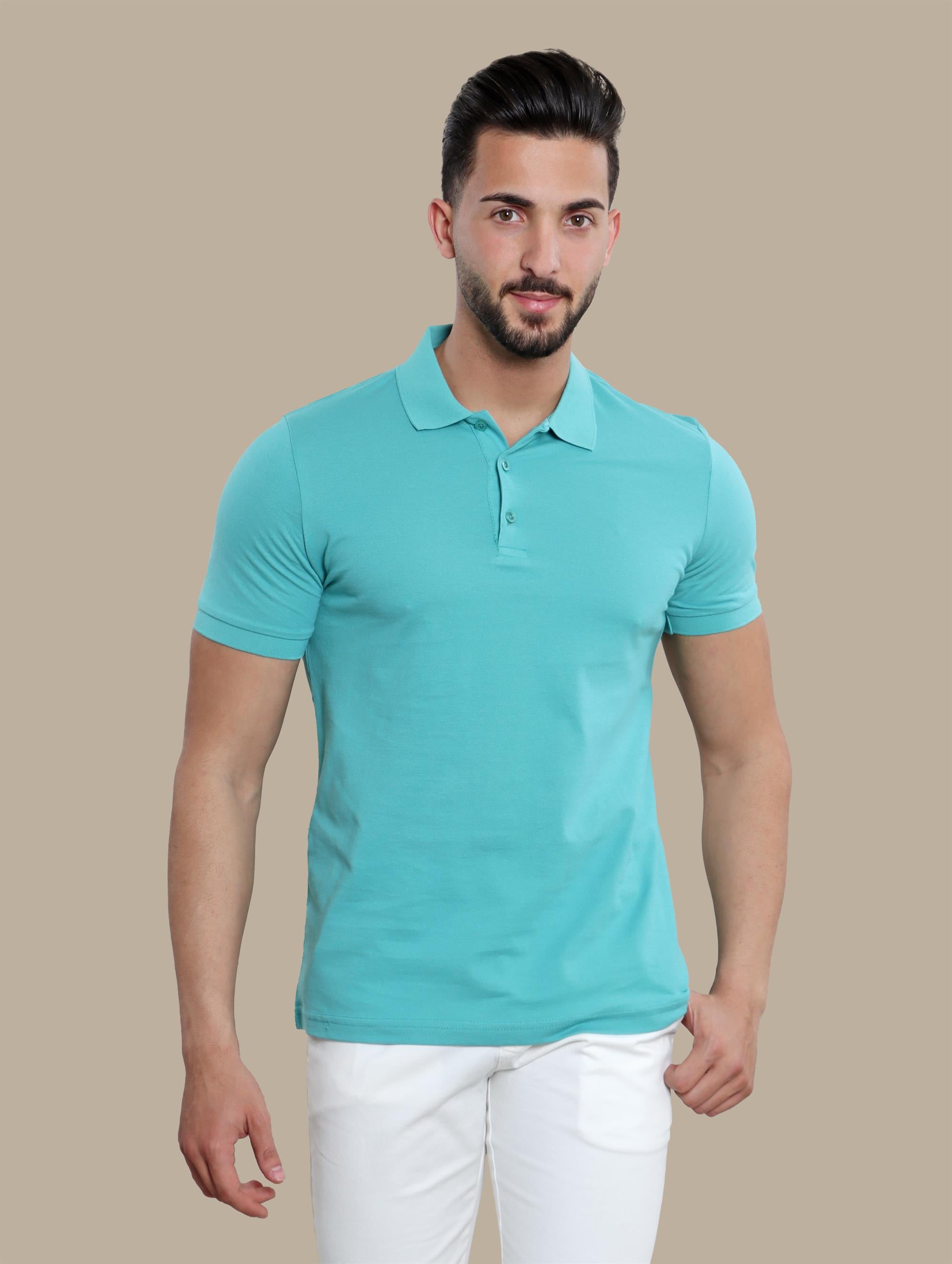 Polo Piquet Basic | Aqua