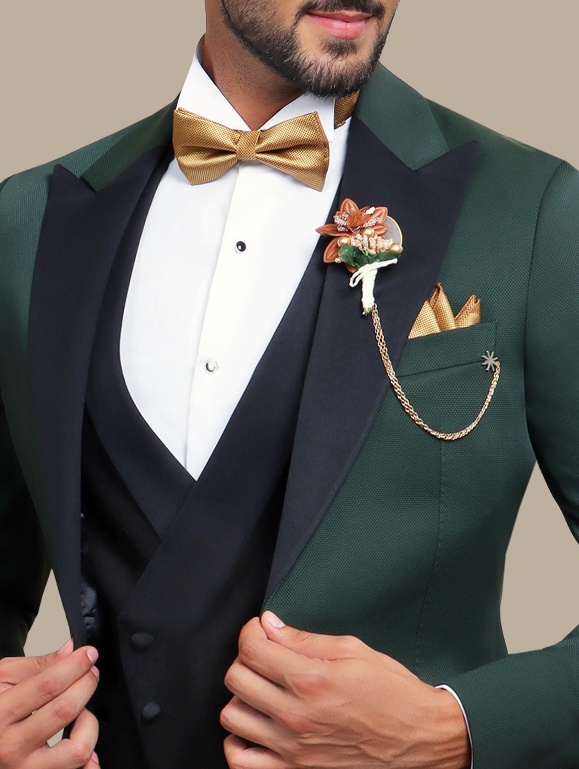 Tuxedo Pique 3 Pcs | Olive