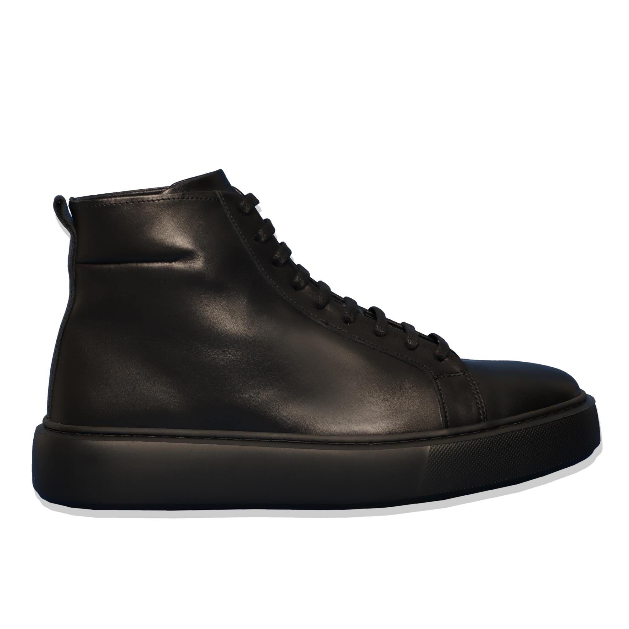 Black Half Boot Sneakers: Basic & Bold