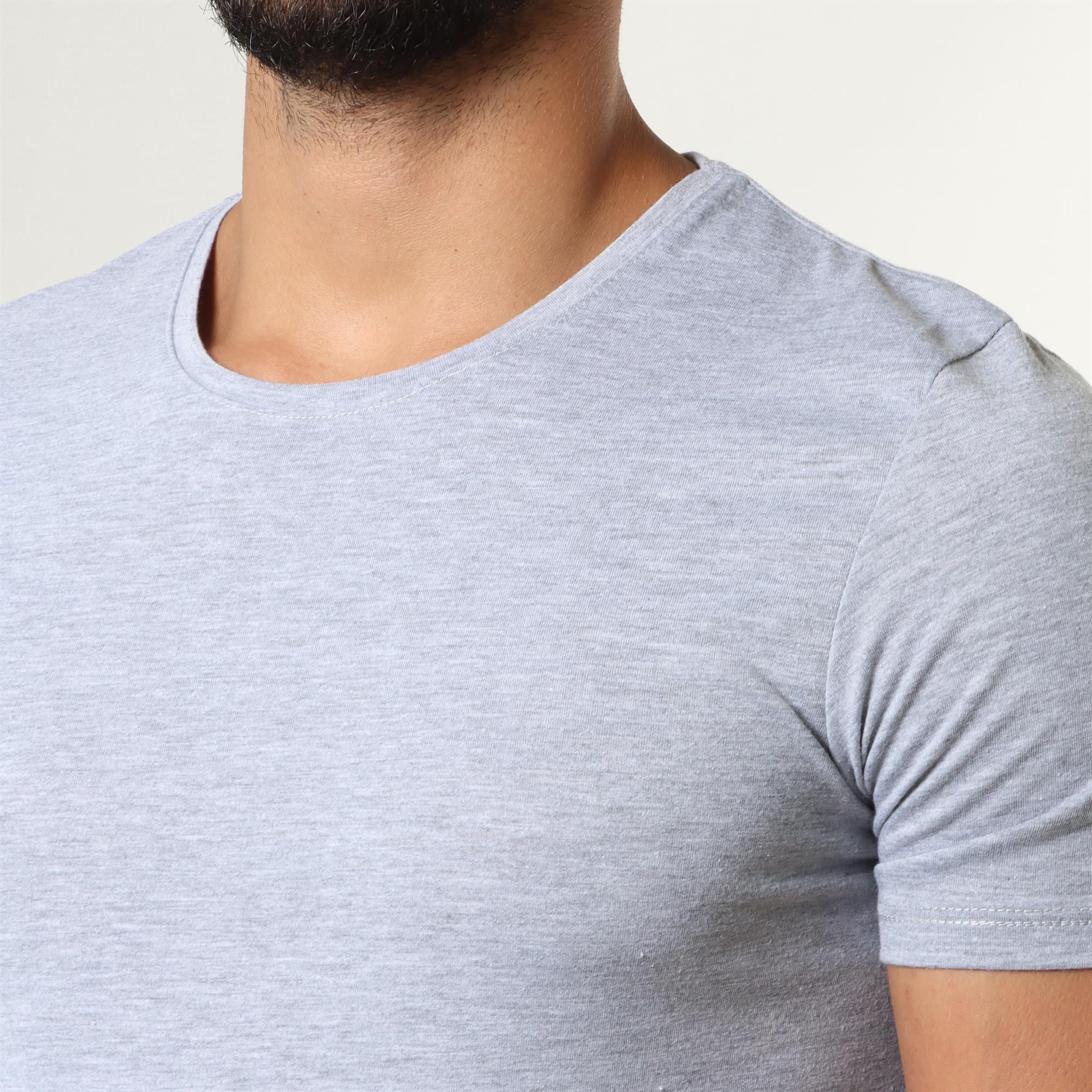 Light Grey Basic R-Neck T-Shirt