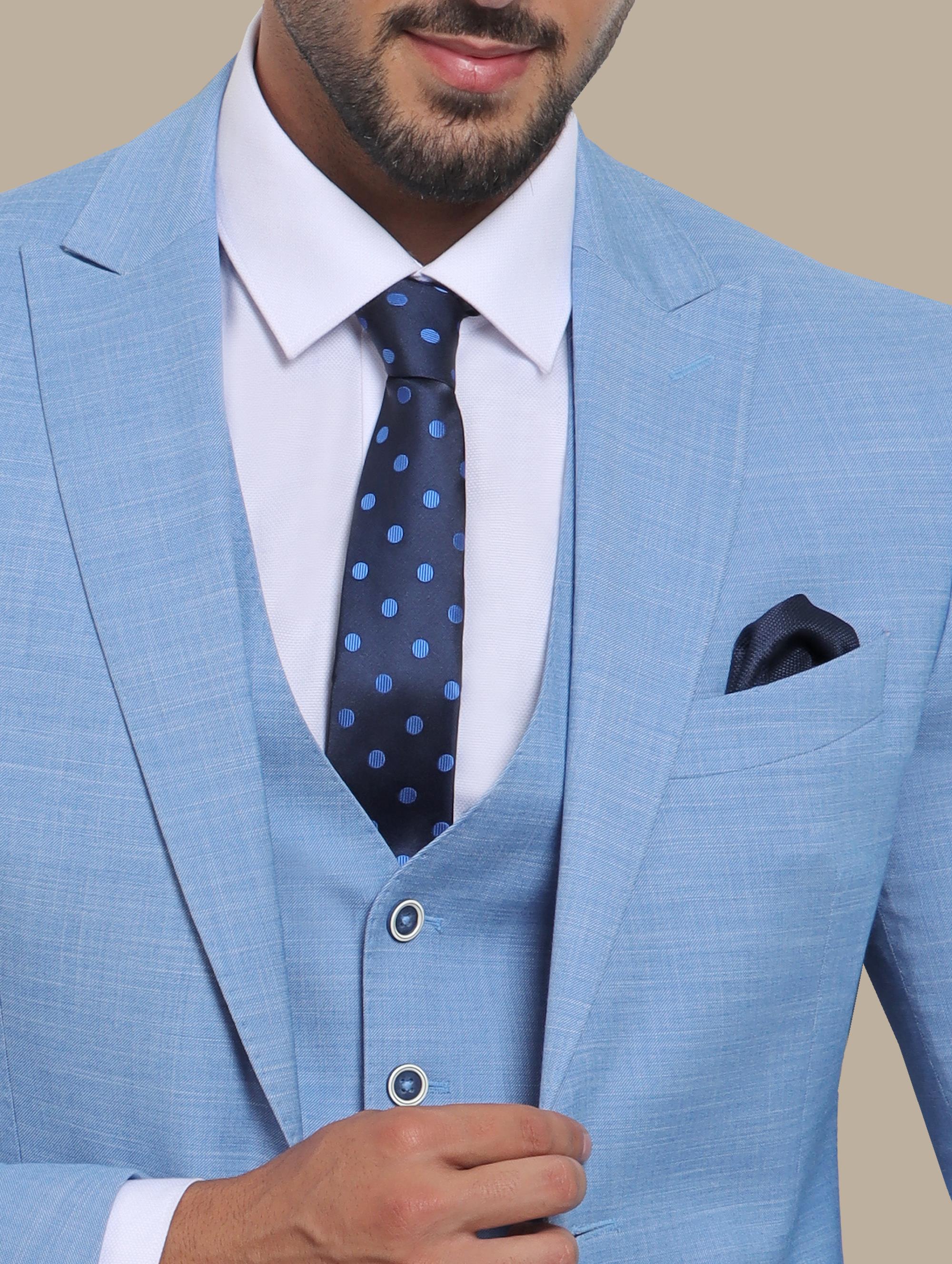 Blue Fila Fil Lycra 3-Piece Suit