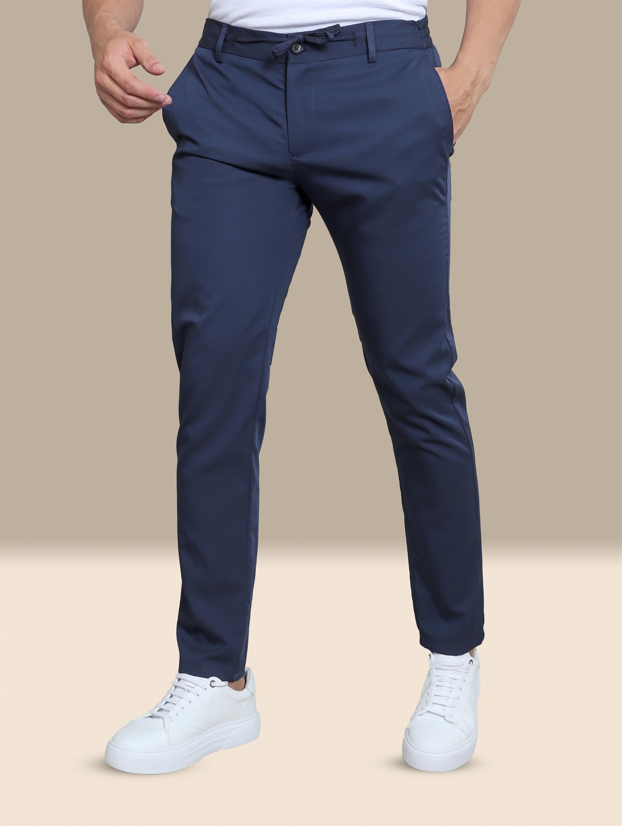 Basic Jogger Fashion Trousers in Blue