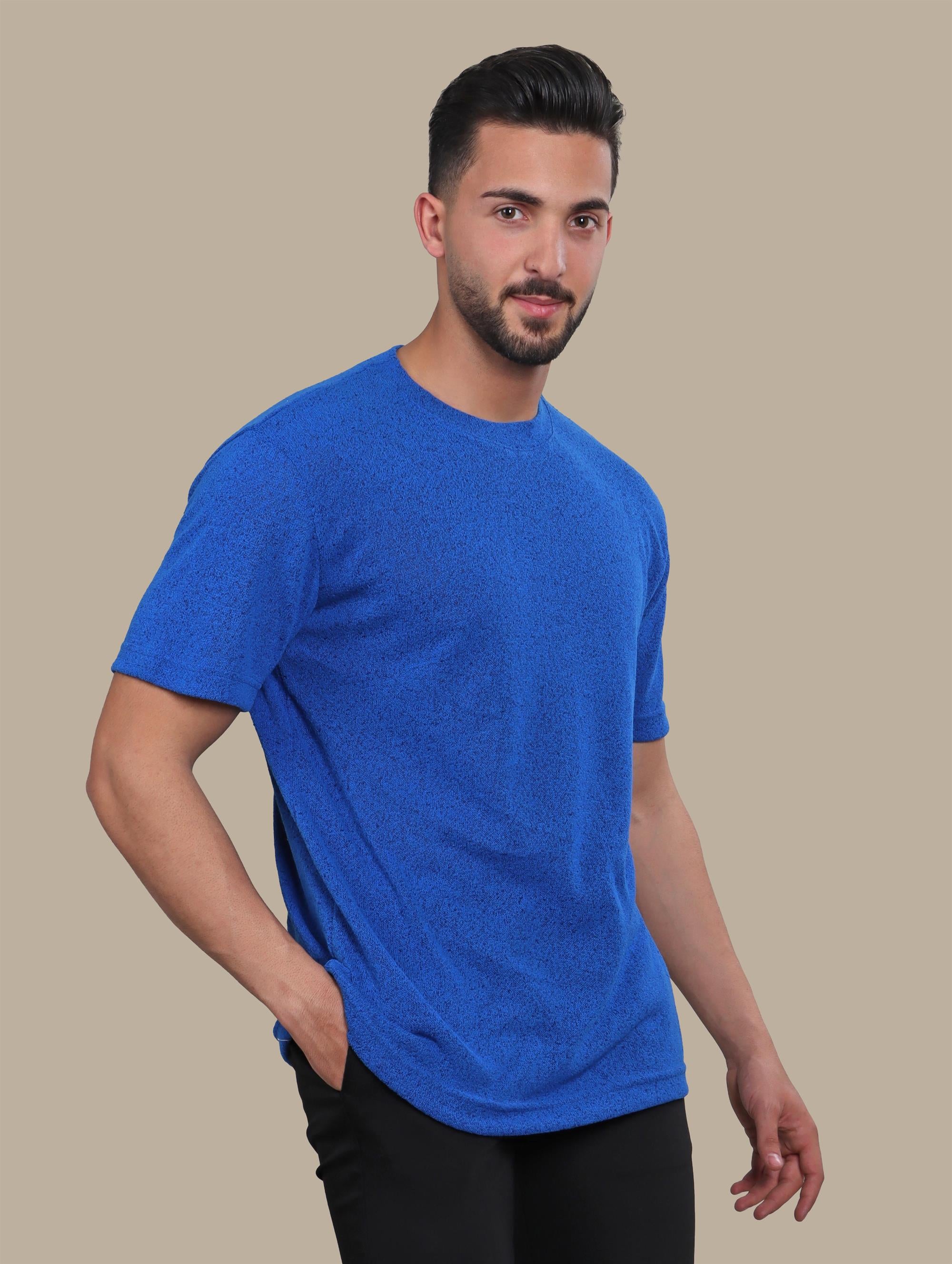 T-shirt Oversized Knitted | Blue