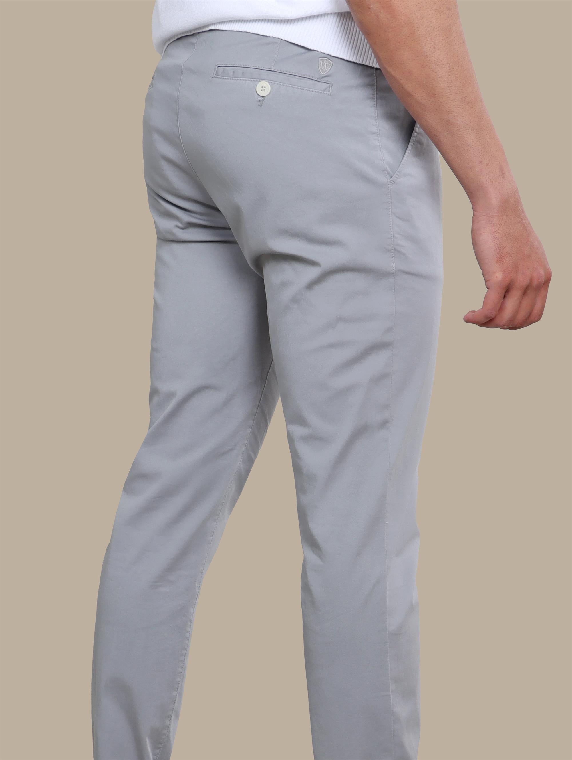 Fashion Trouser With Elastic Band | Gray