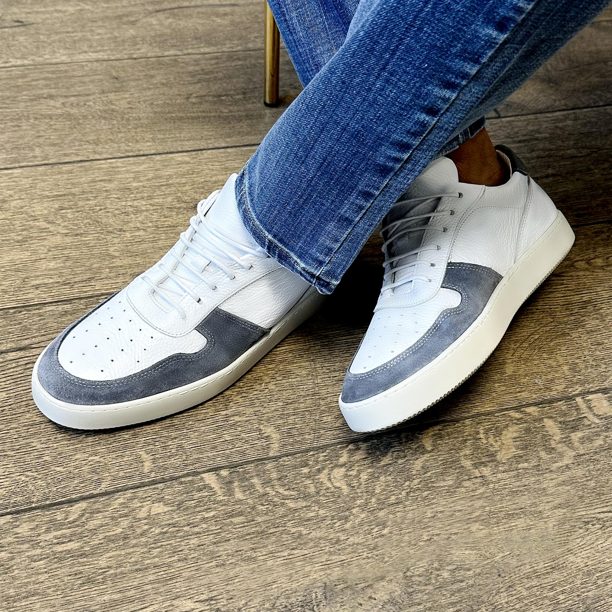 Grey & White Sneakers: Sleek and Modern