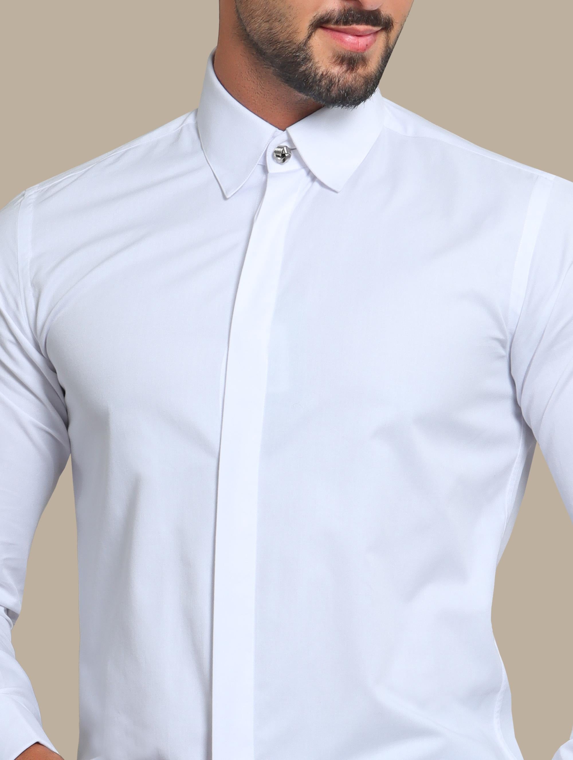 Shirt Pin Collar | White