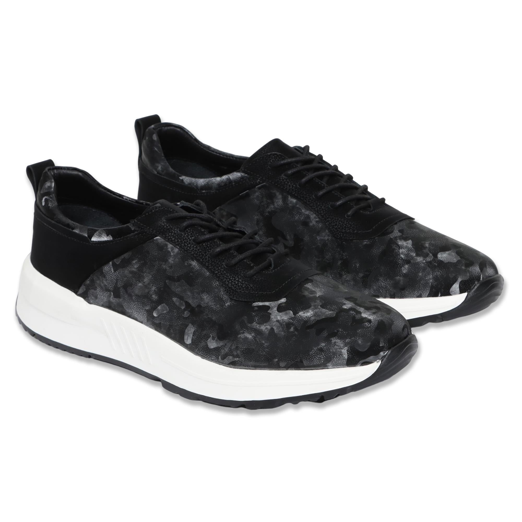 Black Camouflage Running Shoes