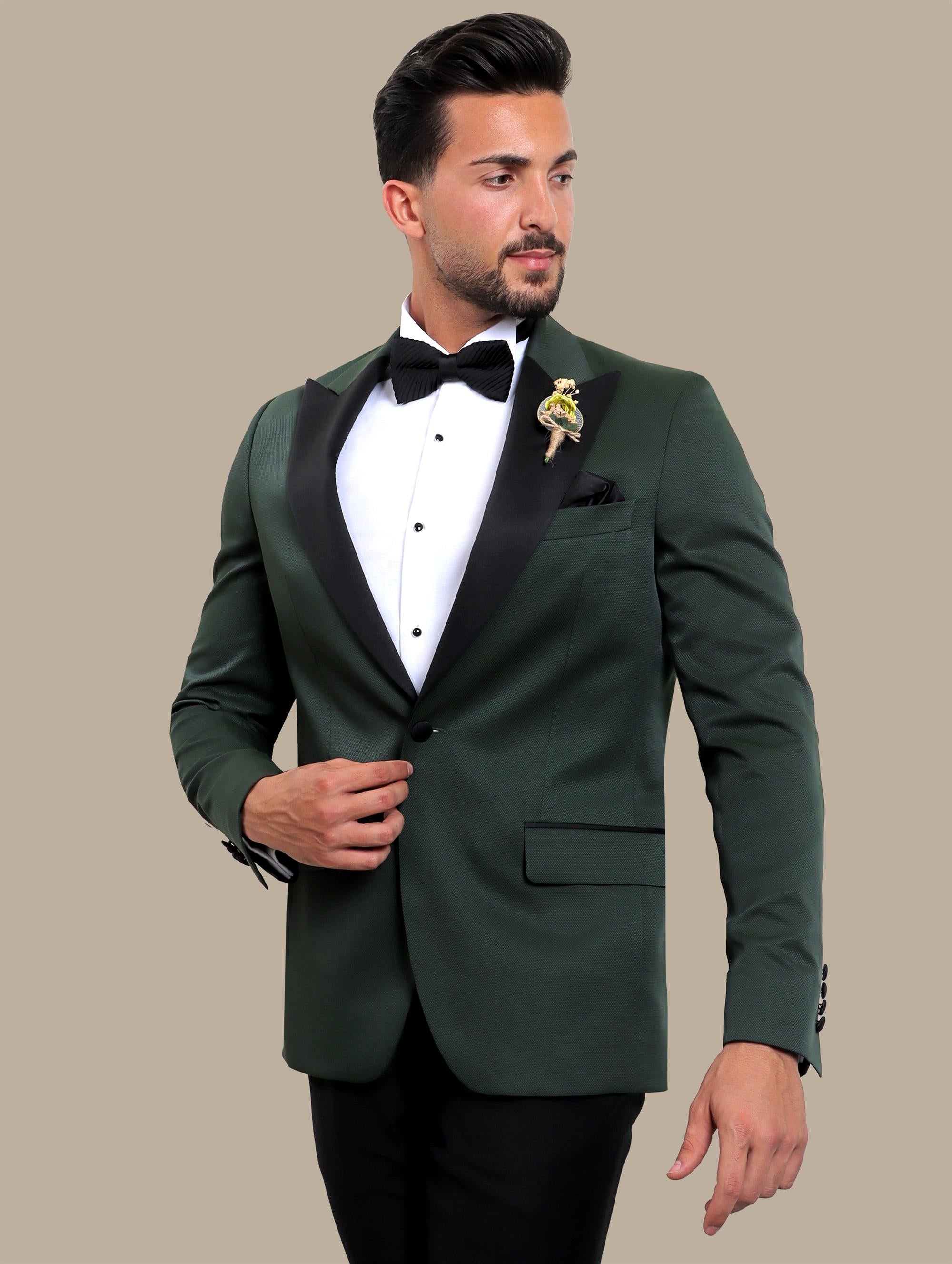 Tuxedo Pique 3 Pcs | Olive