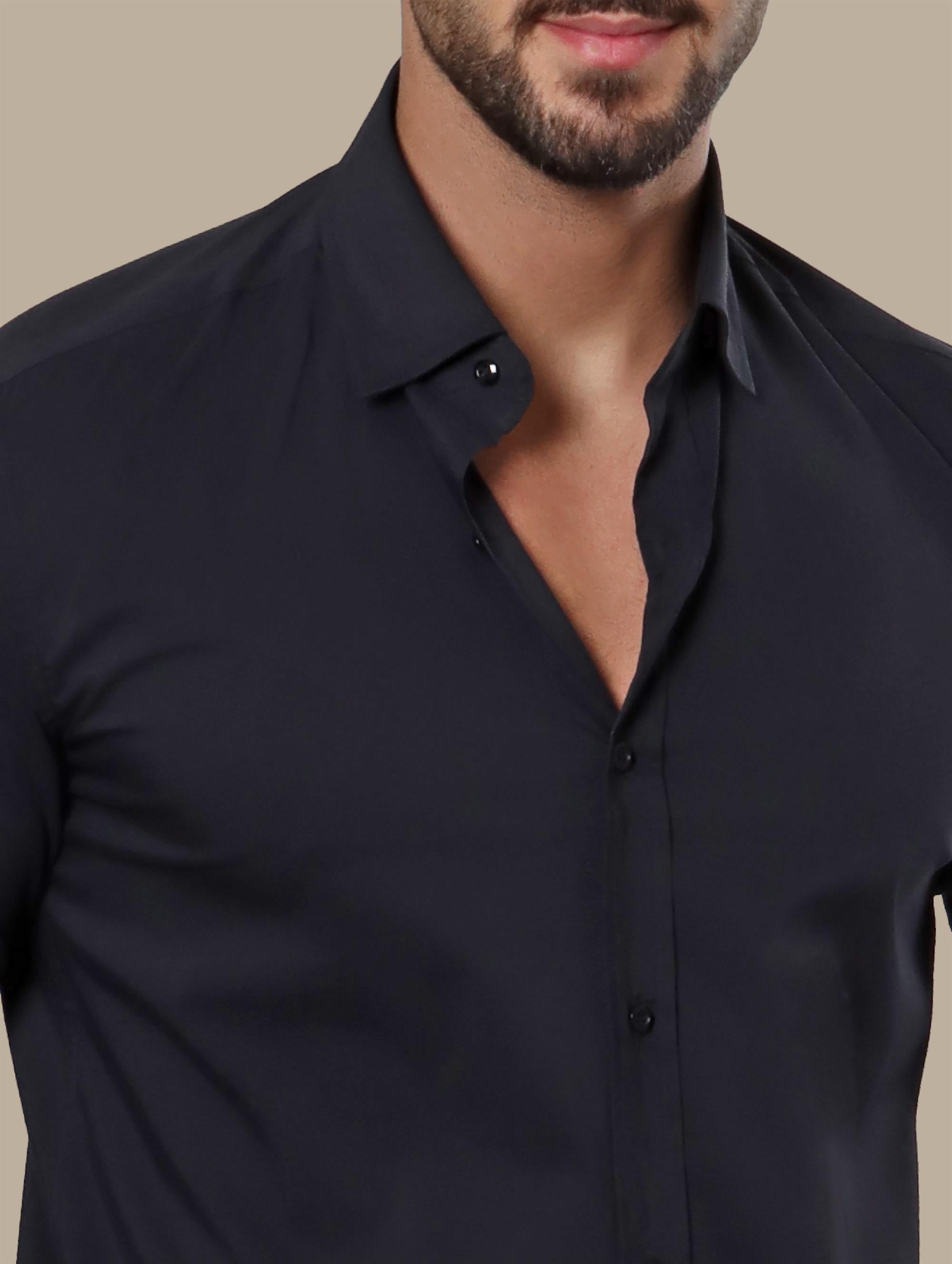 Sleek & Stylish Plain Lycra Shirt