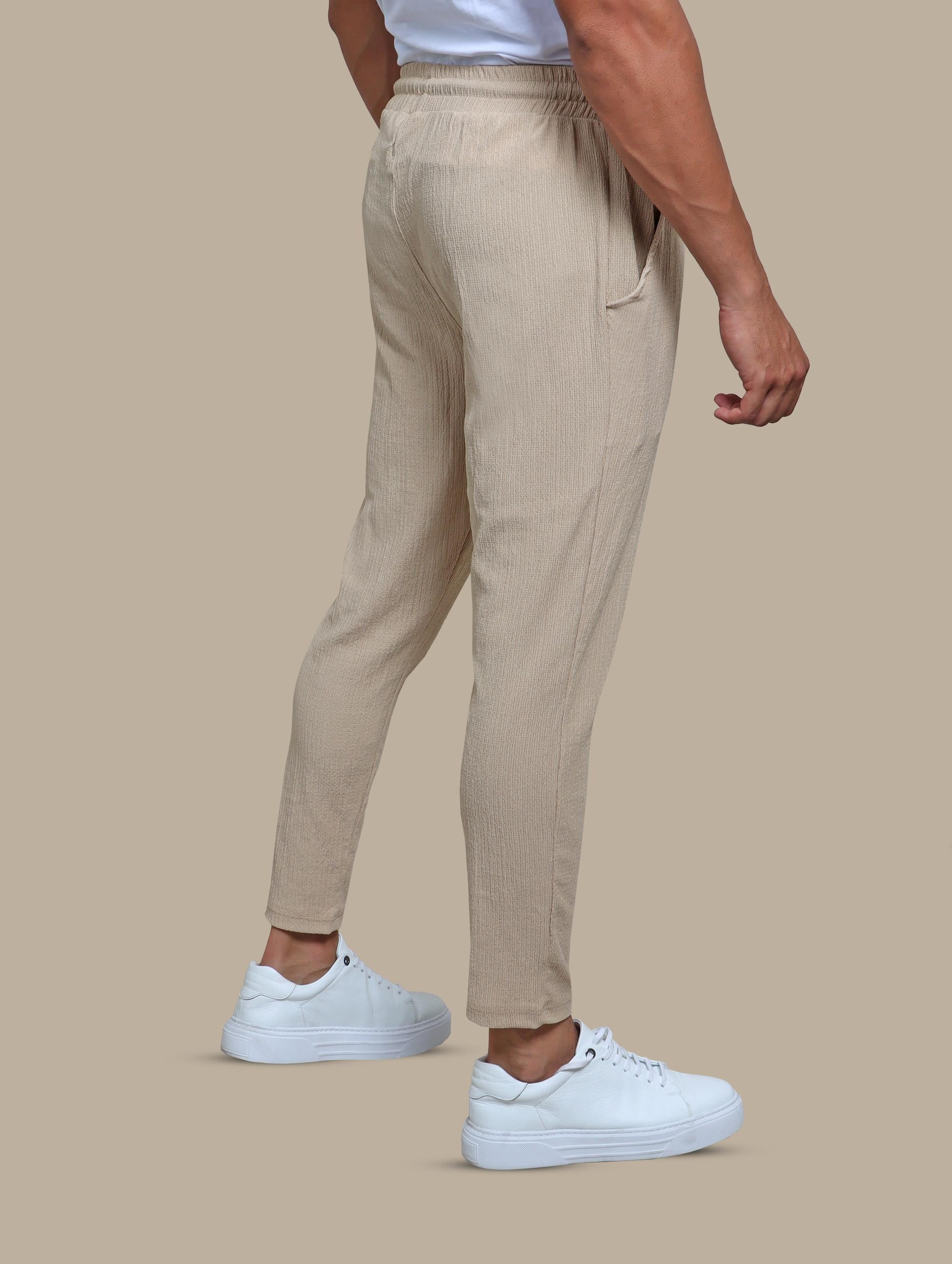 Pant Linen Slim fit | Beige