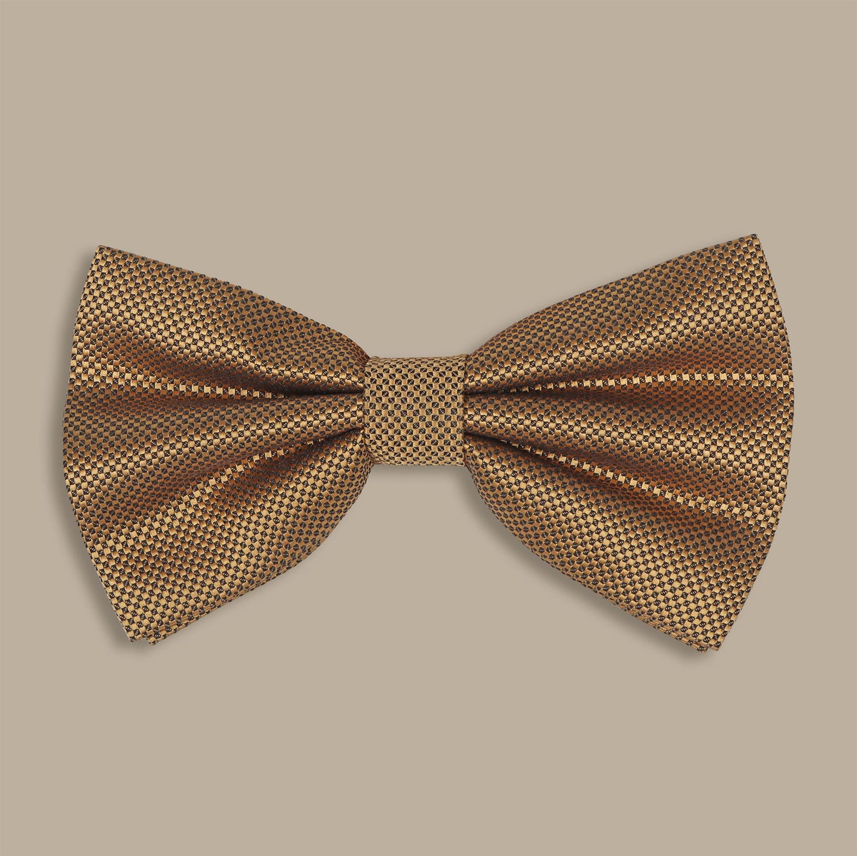 Gold Structured Oxford Bowtie